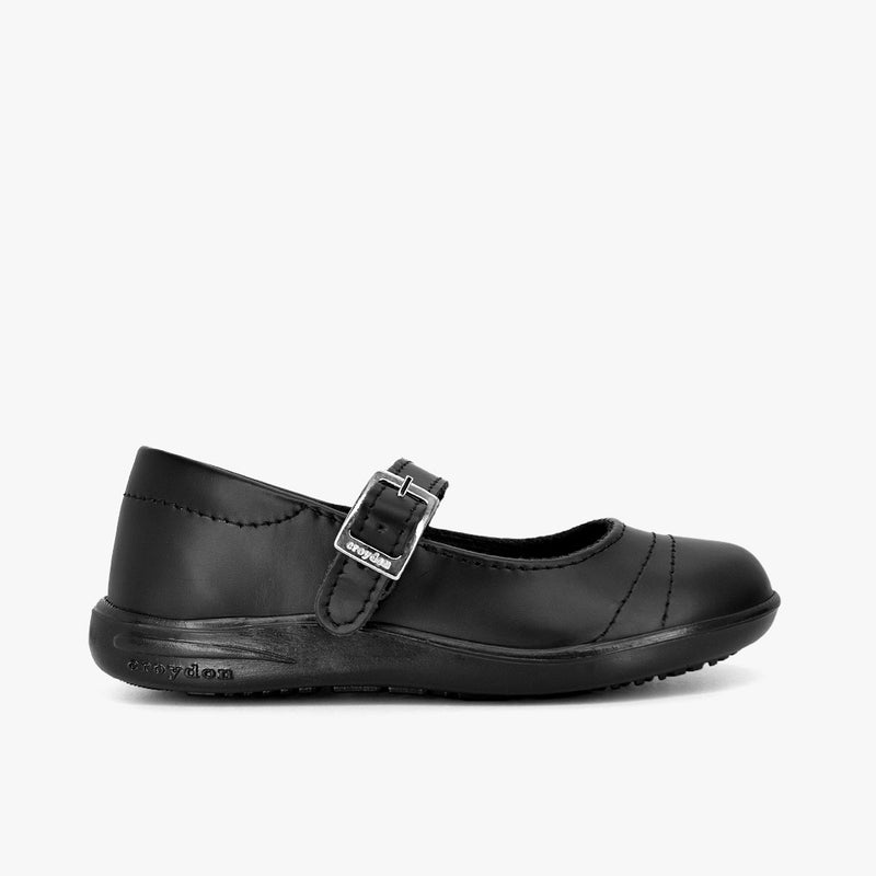 Zapato Croydon colegial tipo mafalda en color negro