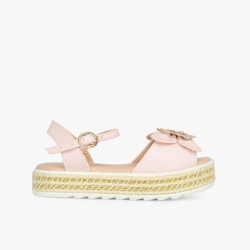 Sandalias para niña en color rosado