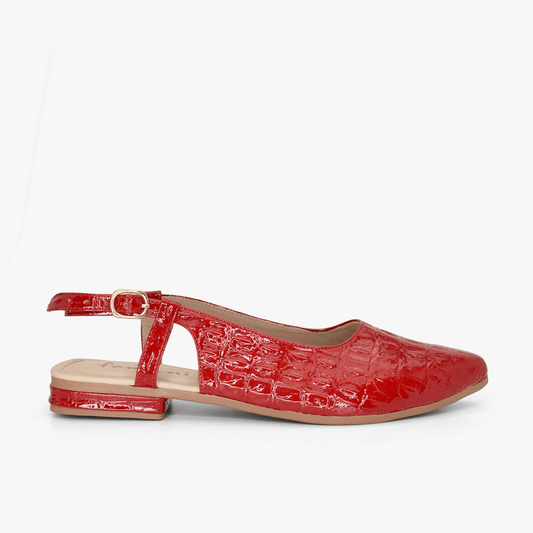 Baletas para mujer en color rojo