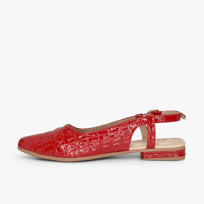 Baletas para mujer en color rojo