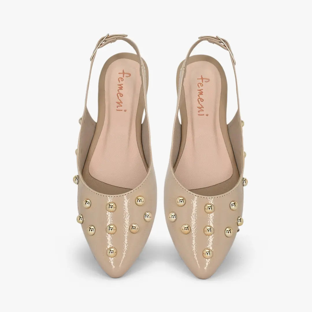 Zuecos para mujer en color maní