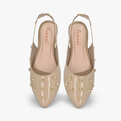Zuecos para mujer en color maní