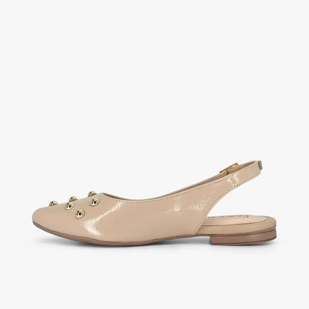 Zuecos para mujer en color maní