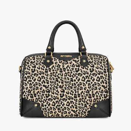 Bolso de mano animal print leopardo para mujer