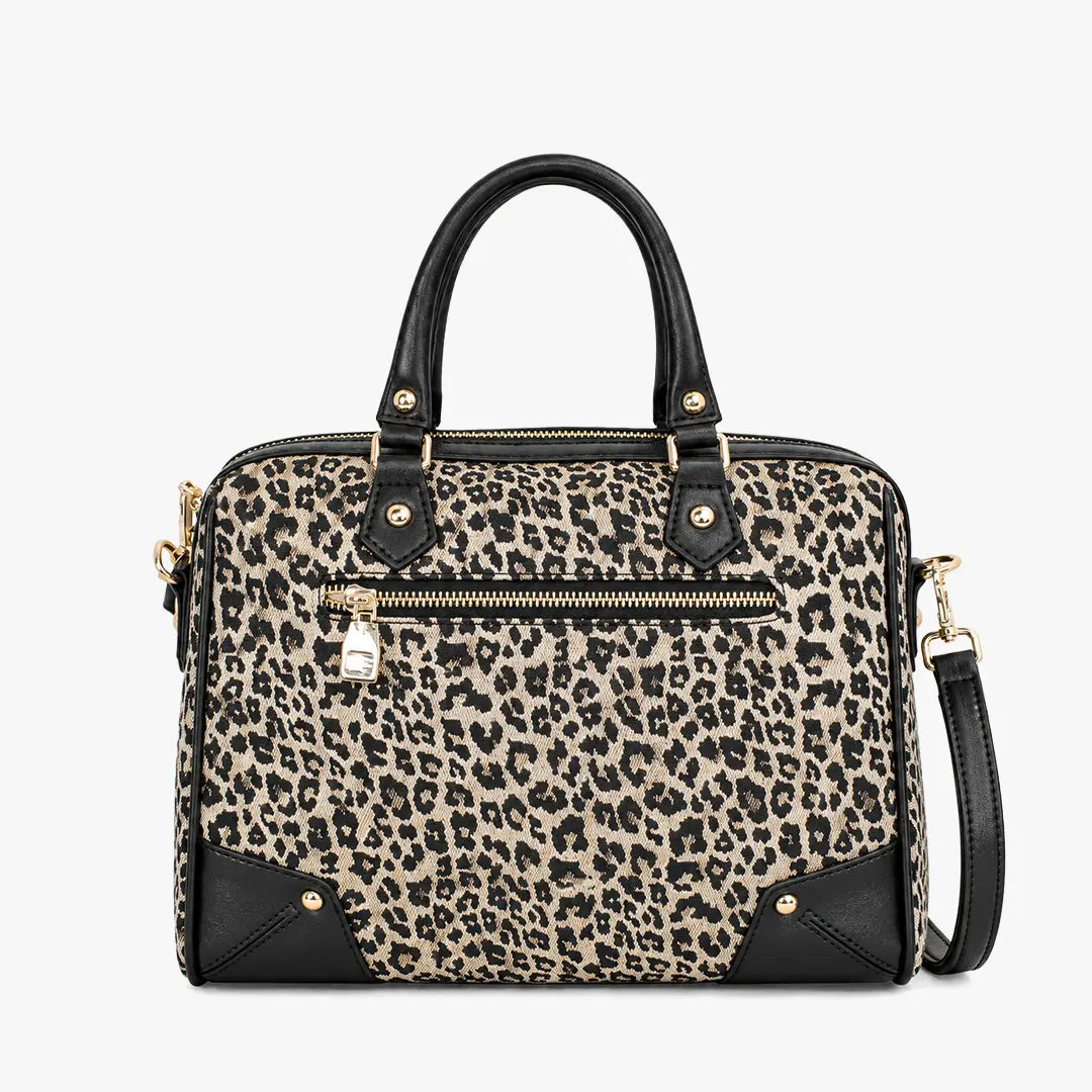 Bolso de mano animal print leopardo para mujer