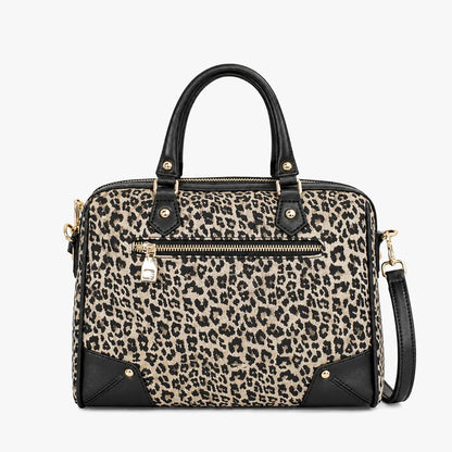 Bolso de mano animal print leopardo para mujer