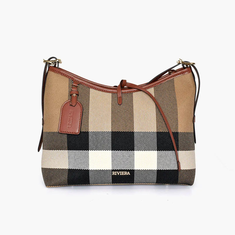 Set Bolso + Mini Bag de Cuadros para Mujer