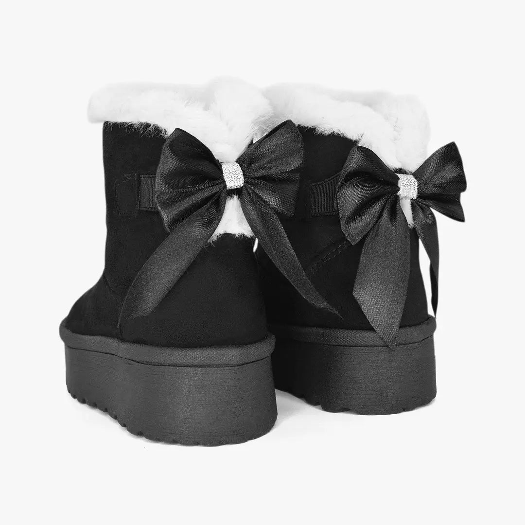 Botines para niña en color negro