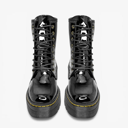 Botines para mujer en color negro charol