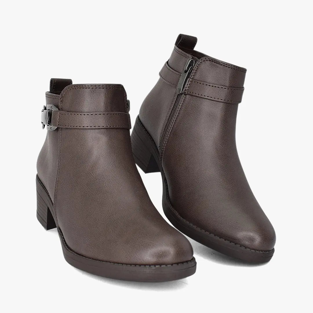 Botines para mujer en color café