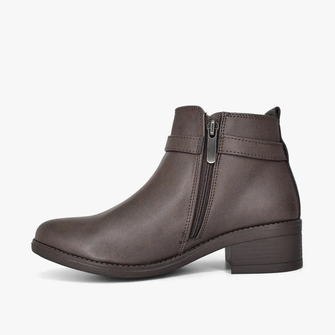Botines para mujer en color café