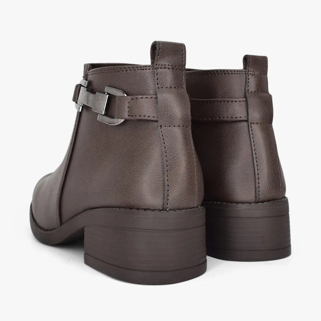Botines para mujer en color café
