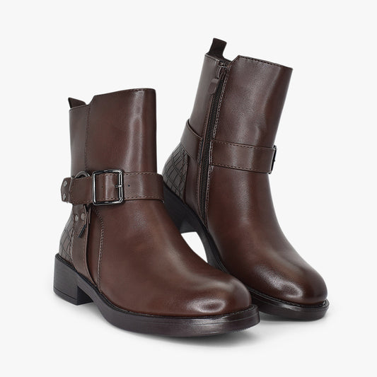 Botines para mujer en color café