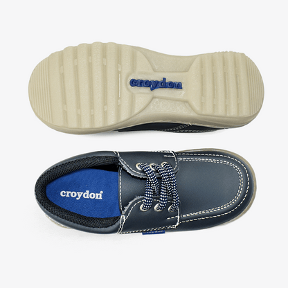 Zapato Croydon colegial unisex en color azul