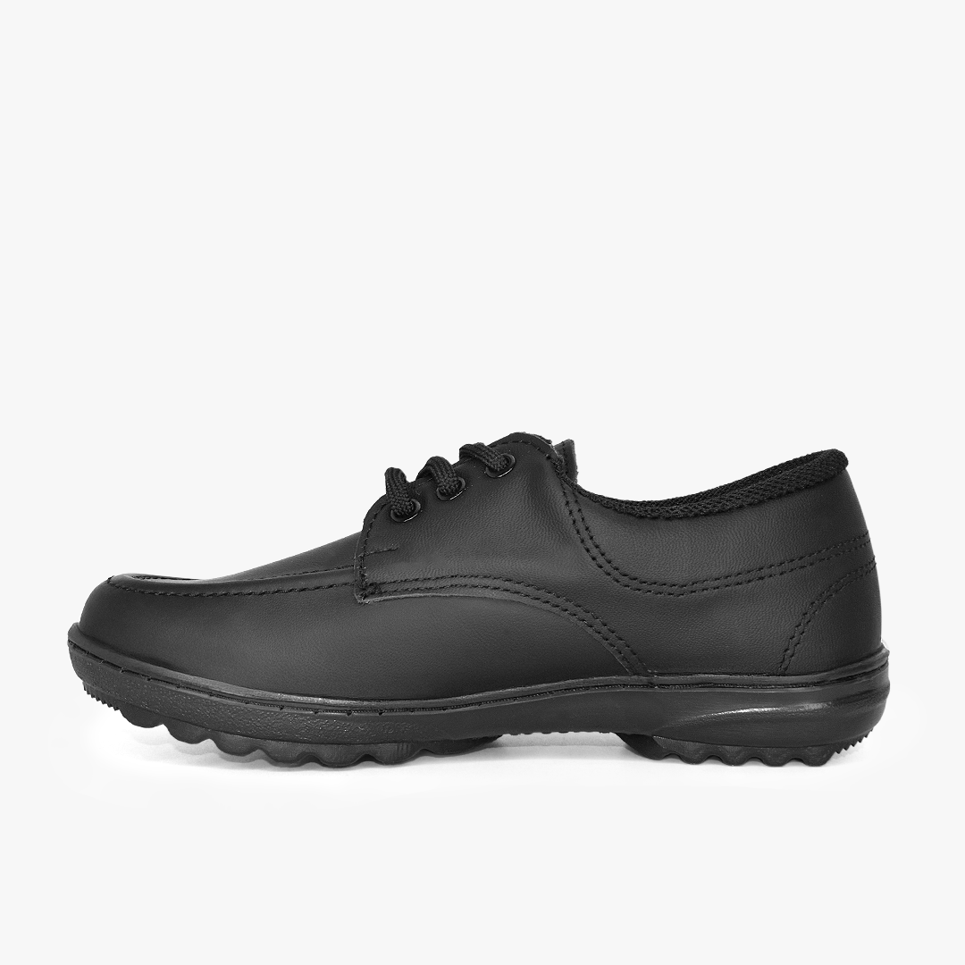 Zapato Croydon colegial unisex en color negro