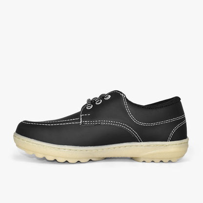 Zapato Croydon colegial unisex en color negro