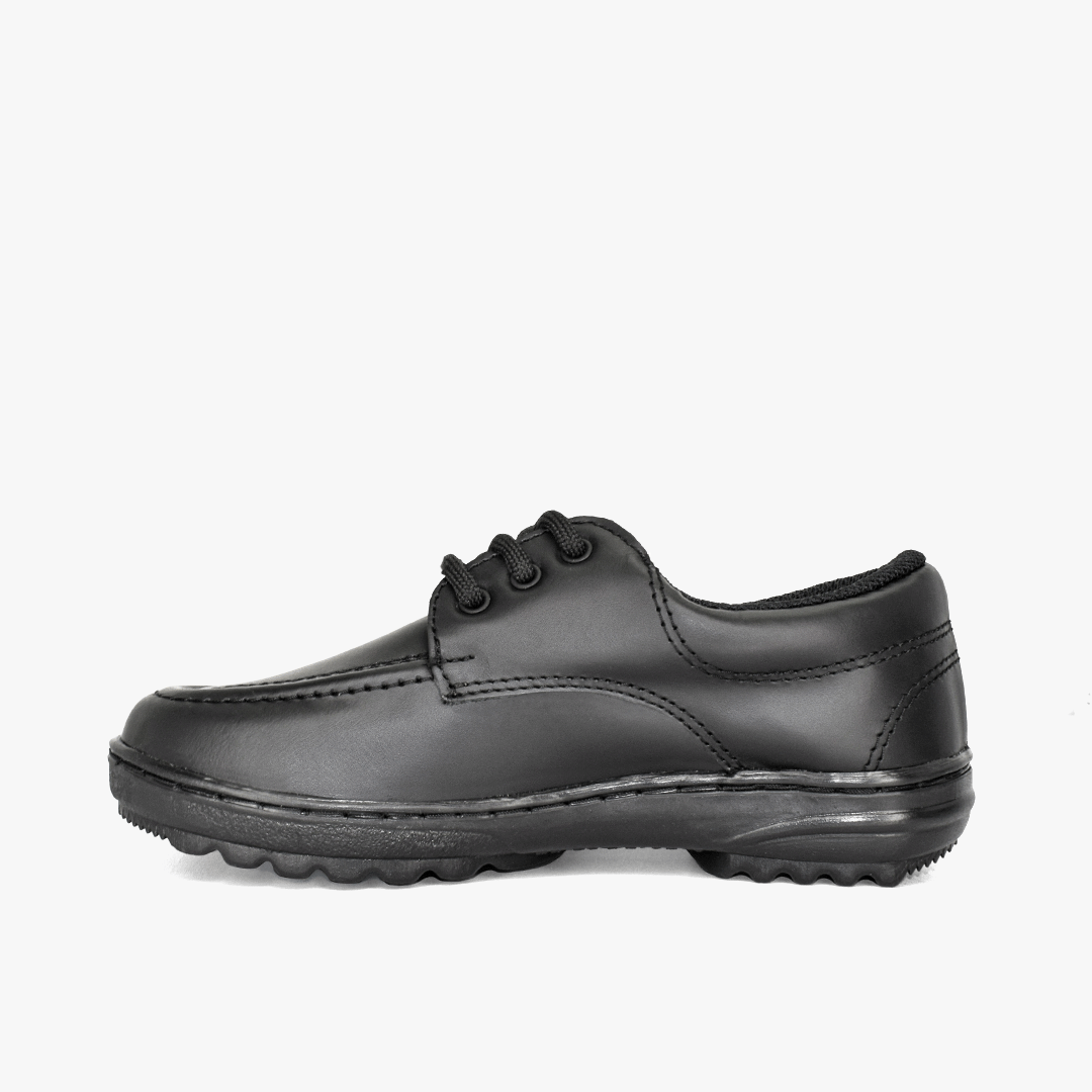 Zapato Croydon colegial unisex en color negro