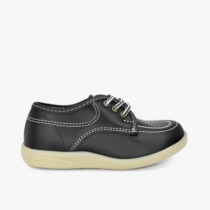 Zapato Croydon colegial unisex en color negro