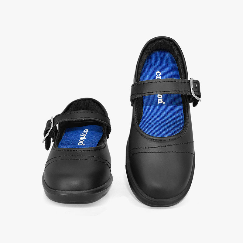 Zapato Croydon colegial tipo mafalda en color negro