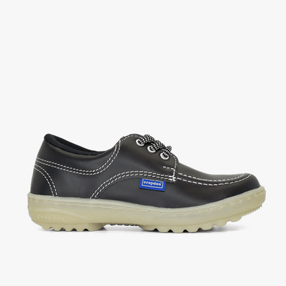Zapato Croydon colegial unisex en color negro