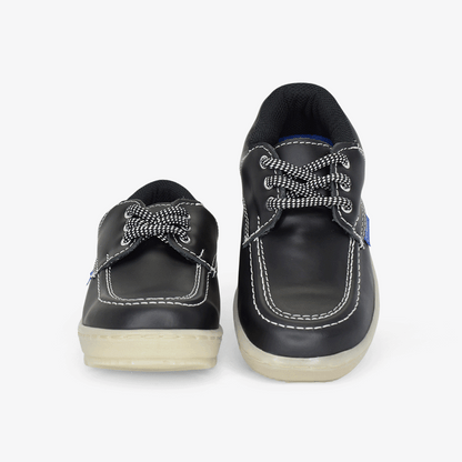 Zapato Croydon colegial unisex en color negro