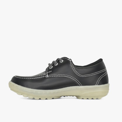 Zapato Croydon colegial unisex en color negro