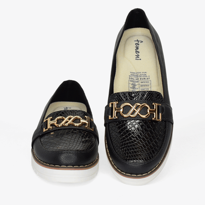 Mocasines para mujer en color negro