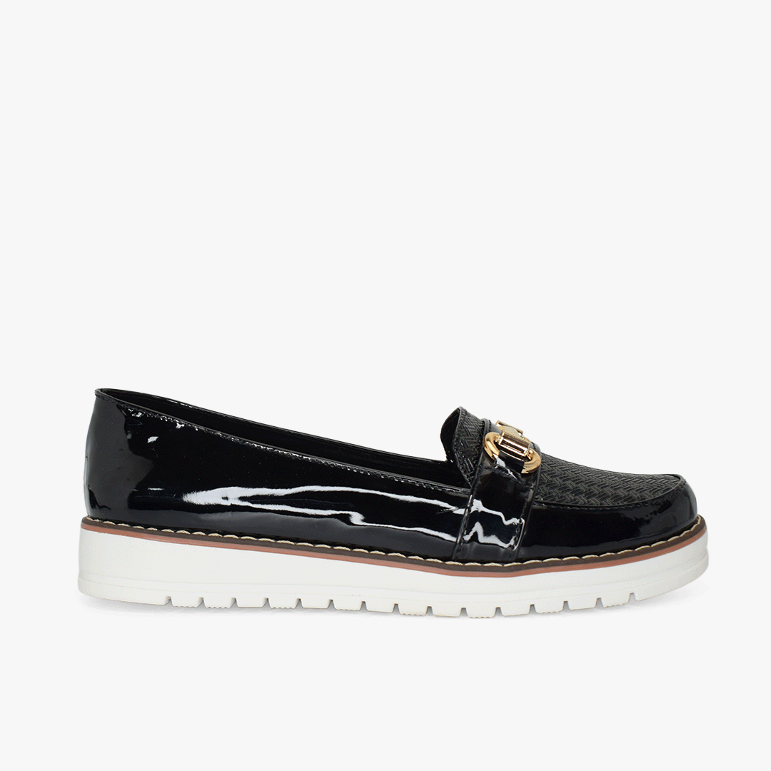 Mocasines para mujer en color negro
