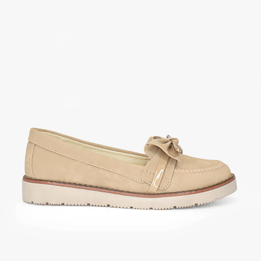 Mocasines para mujer en color nude