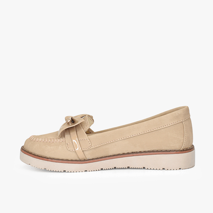 Mocasines para mujer en color nude