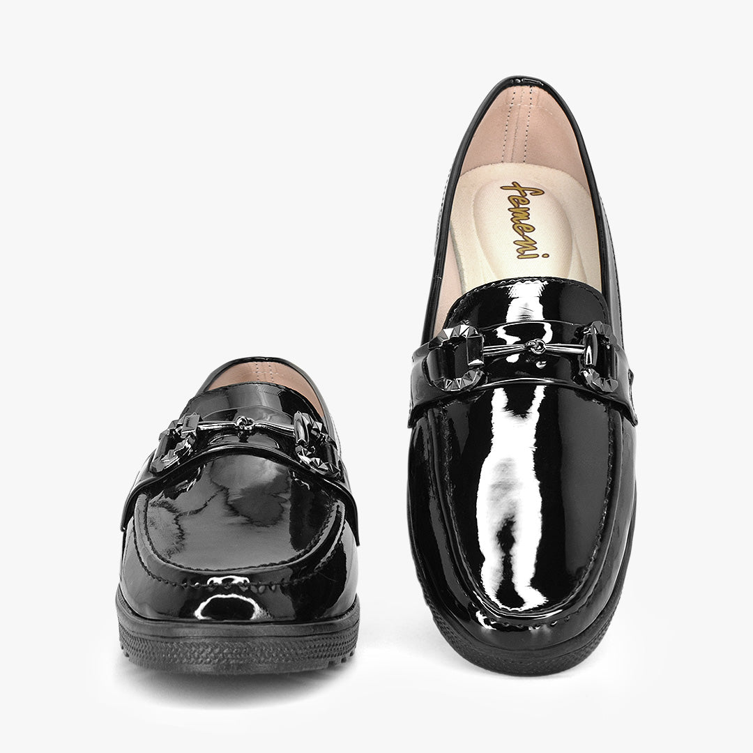 Mocasines para mujer en color negro