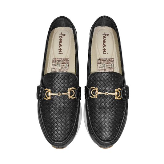 Mocasines para mujer en color negro
