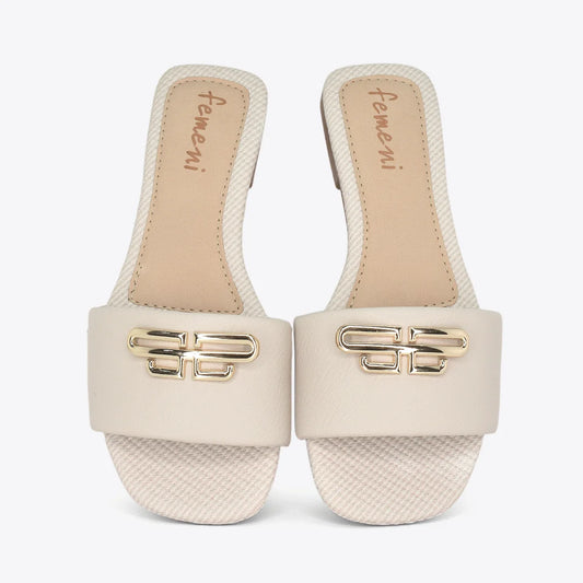 Sandalias plana para mujer en color avellana