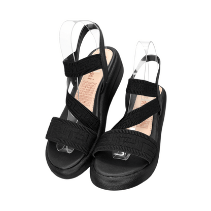 Sandalias con plataforma para mujer en color negro