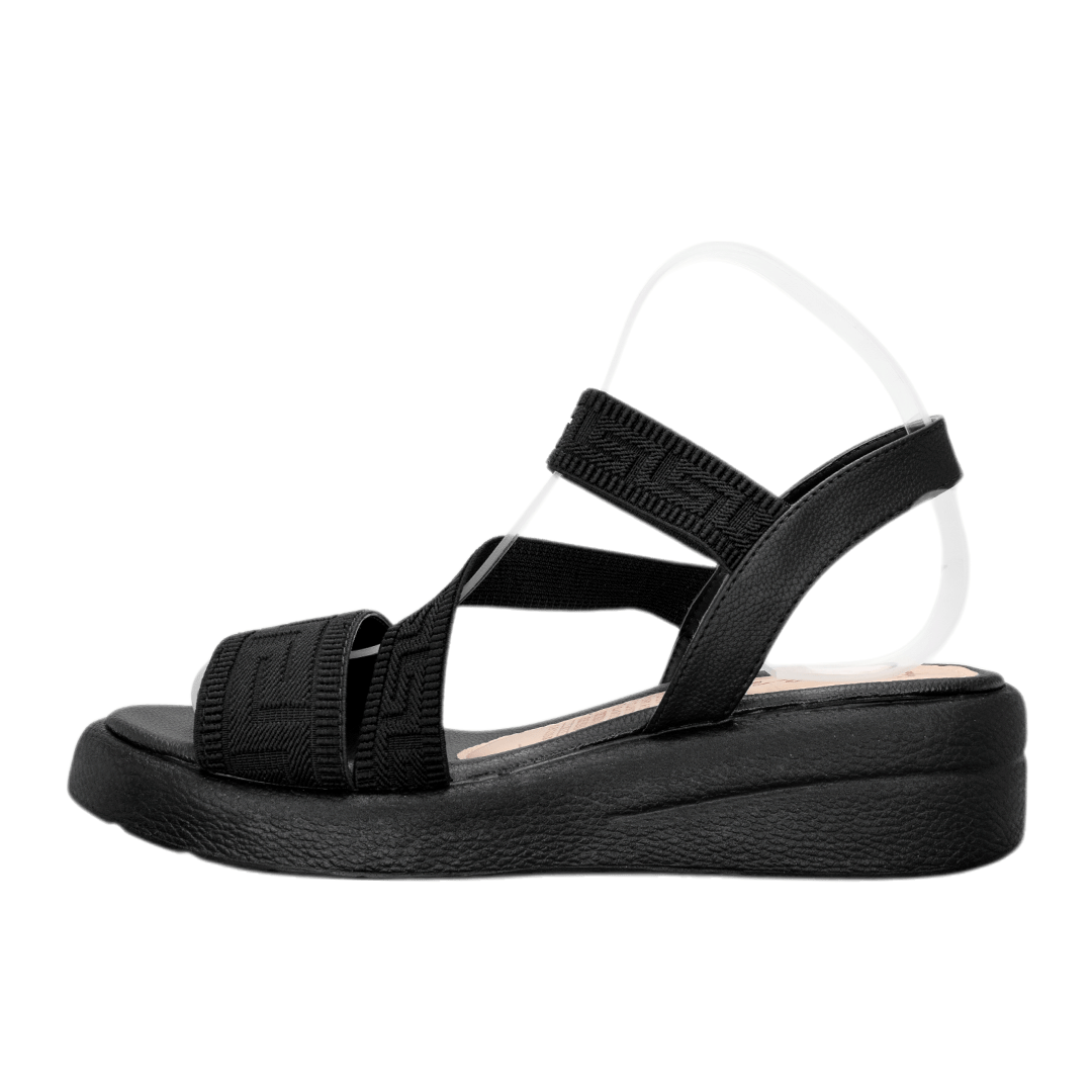 Sandalias con plataforma para mujer en color negro
