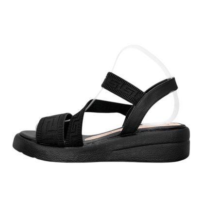 Sandalias con plataforma para mujer en color negro
