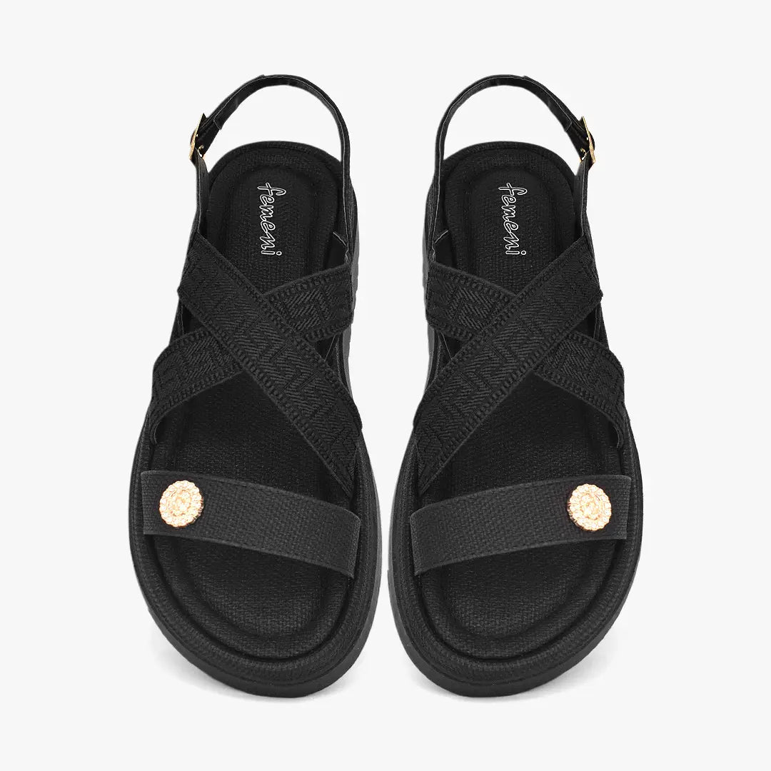 Sandalias para mujer en color negro