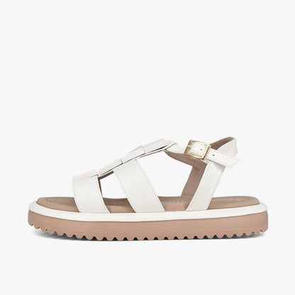 Sandalias para mujer en color talco