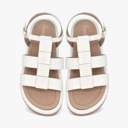 Sandalias para mujer en color talco