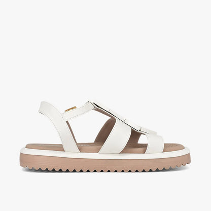Sandalias para mujer en color talco