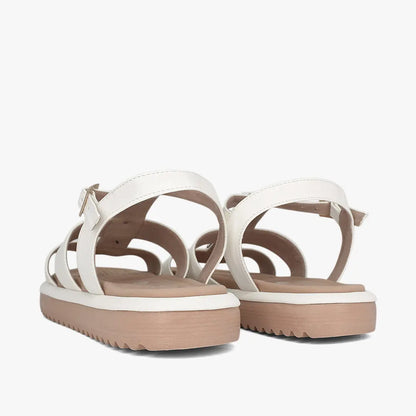 Sandalias para mujer en color talco