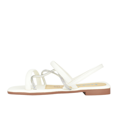 Sandalias para mujer en color talco
