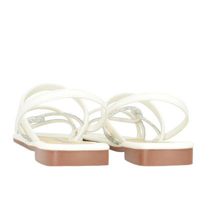 Sandalias para mujer en color talco