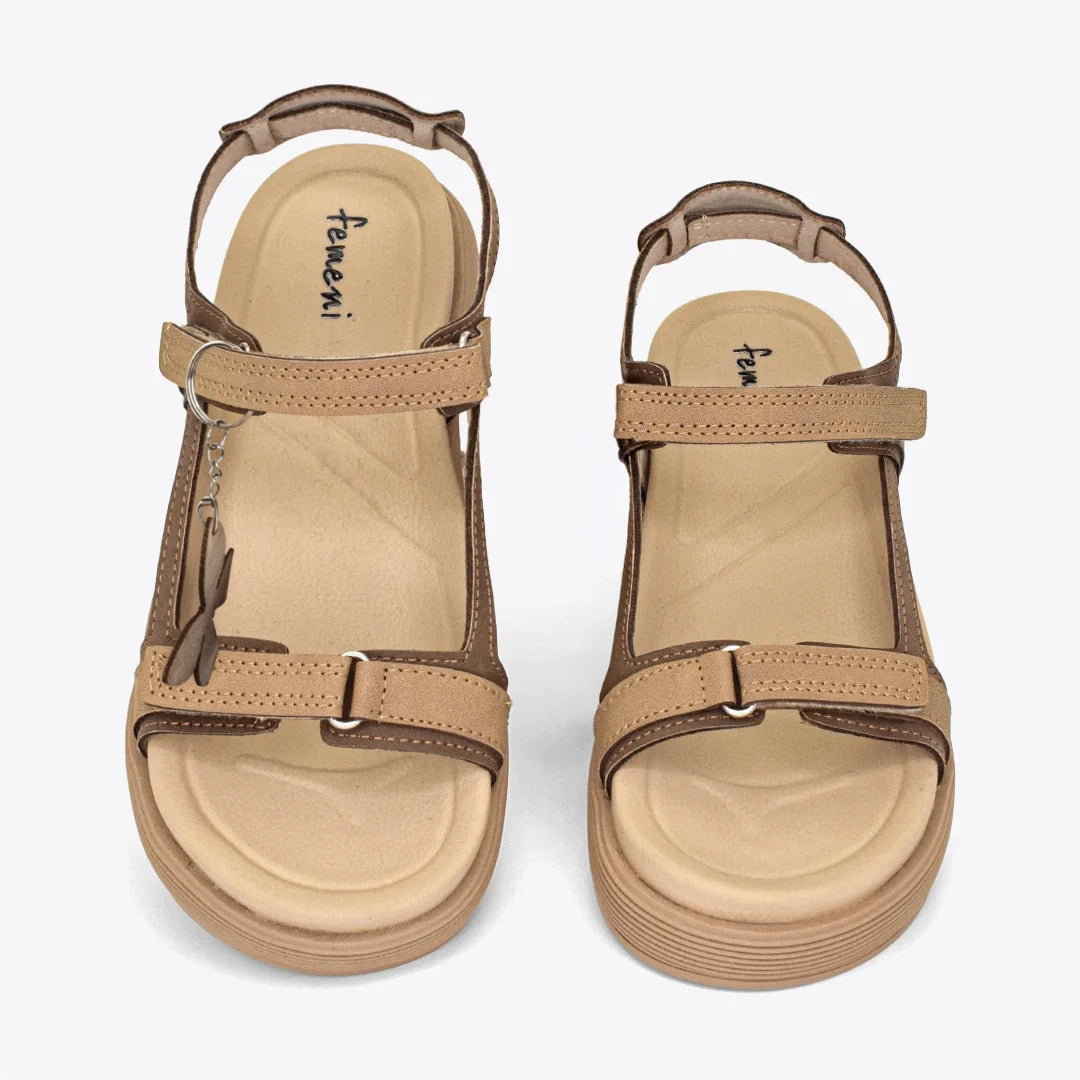 Sandalias para mujer en color café