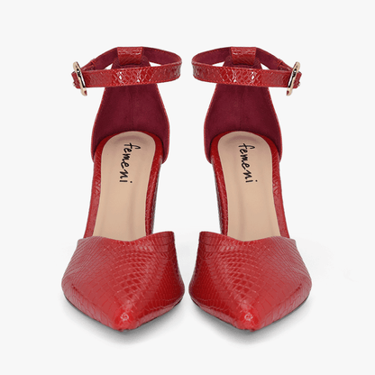 Tacones para mujer en color rojo