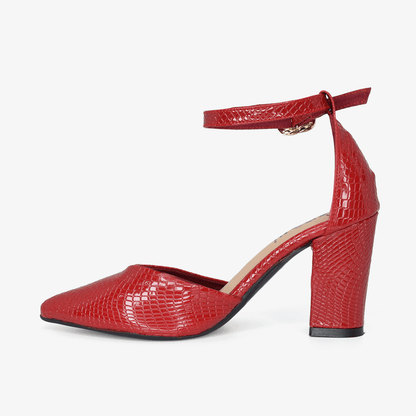 Tacones para mujer en color rojo