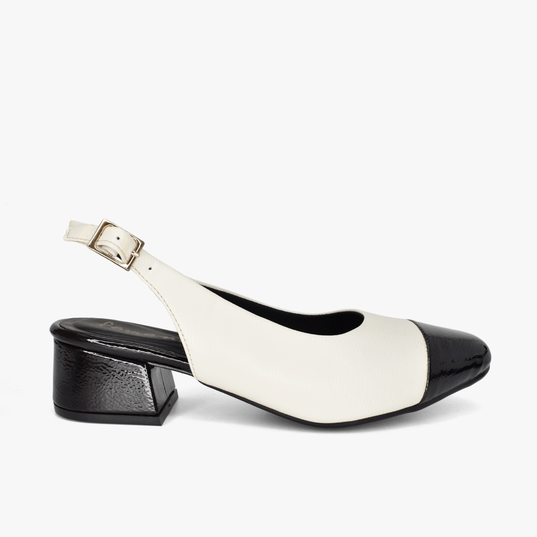 Tacones para mujer en color talco