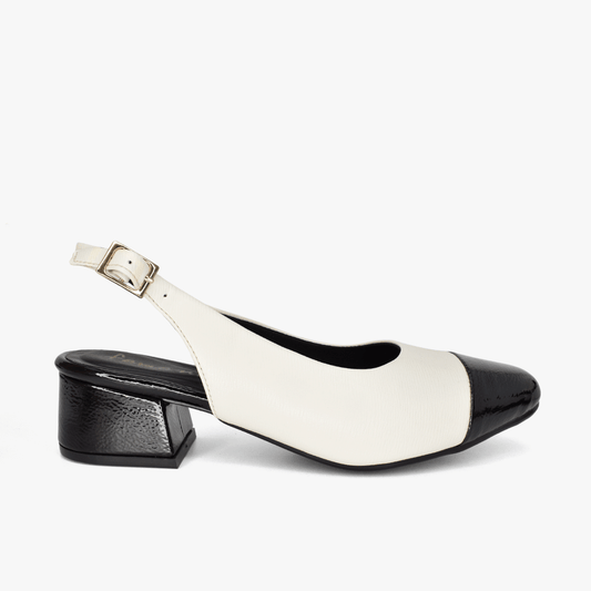 Tacones para mujer en color talco