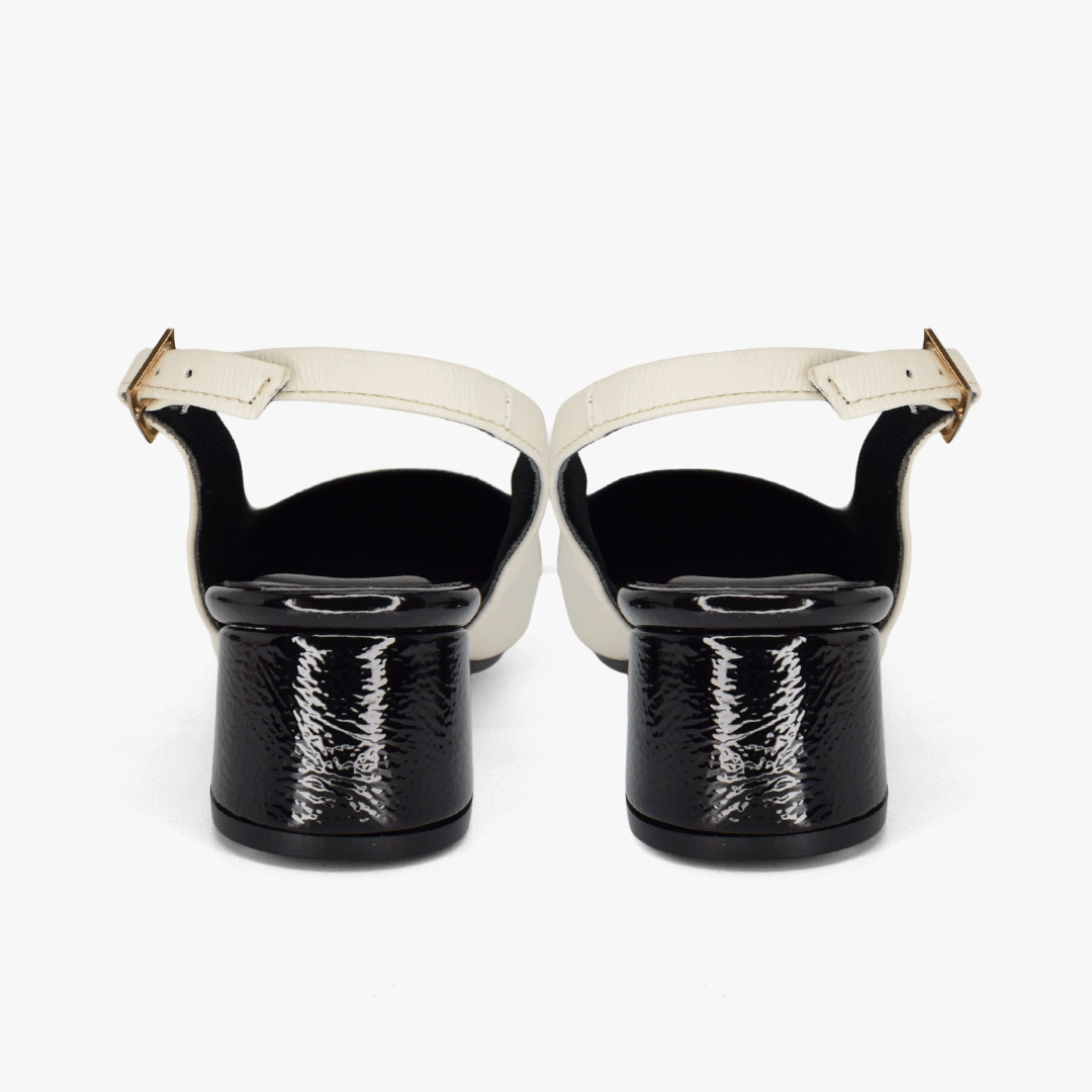 Tacones para mujer en color talco