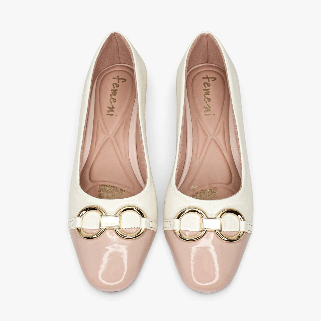 Tacones para mujer en color talco